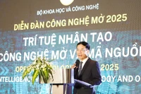 Bộ trưởng Khoa học và Công nghệ Nguyễn Mạnh Hùng phát biểu tại sự kiện. (Ảnh: TL)