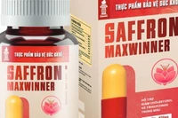 Sản phẩm thực phẩm bảo vệ sức khỏe Saffron Maxwinner do Công ty cổ phần Max Winner công bố. (Ảnh chụp màn hình)