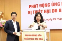 Bộ Y tế phát động ủng hộ đồng bào miền trung, Tây Nguyên bị thiệt hại do bão, lũ chiều 25/11.