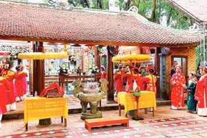 Nghi thức tế lễ truyền thống tại Đền thờ Công chúa Nhồi Hoa.