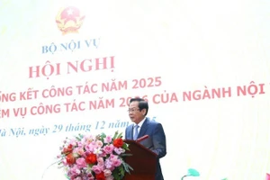 Bộ trưởng Nội vụ Đỗ Thanh Bình phát biểu khai mạc hội nghị.