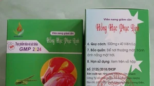 Sản phẩm Hồng Hạc Phục Linh phát hiện có chứa chất cấm nguy hại cho sức khỏe. (Ảnh: Cục An toàn thực phẩm)