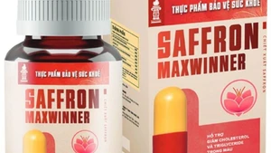 Sản phẩm thực phẩm bảo vệ sức khỏe Saffron Maxwinner do Công ty cổ phần Max Winner công bố. (Ảnh chụp màn hình)