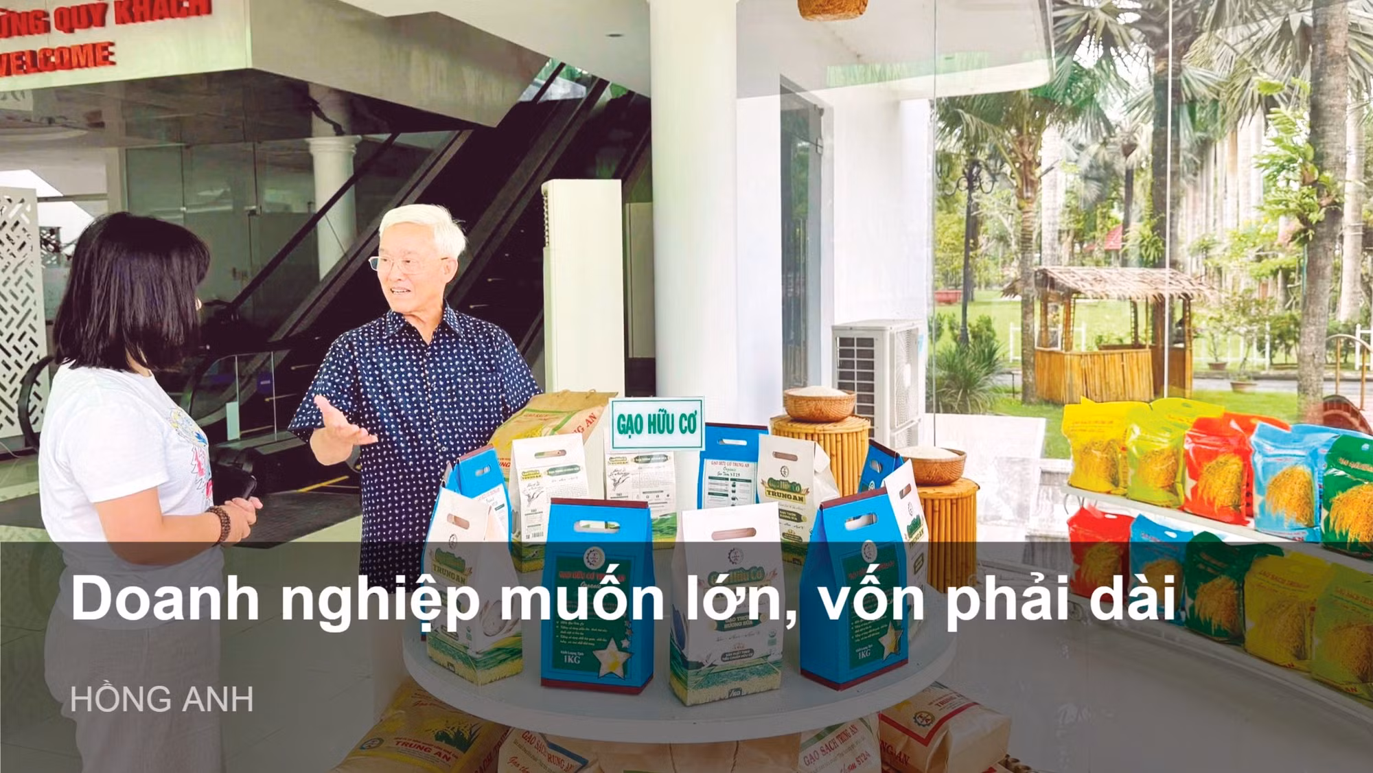 Ông Phạm Thái Bình, Chủ tịch Hội đồng quản trị Công ty cổ phần nông nghiệp công nghệ cao Trung An. (Ảnh: TUYẾT ANH)