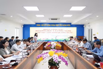 Đoàn công tác của Bộ Khoa học và Công nghệ làm việc với tỉnh Quảng Ngãi.