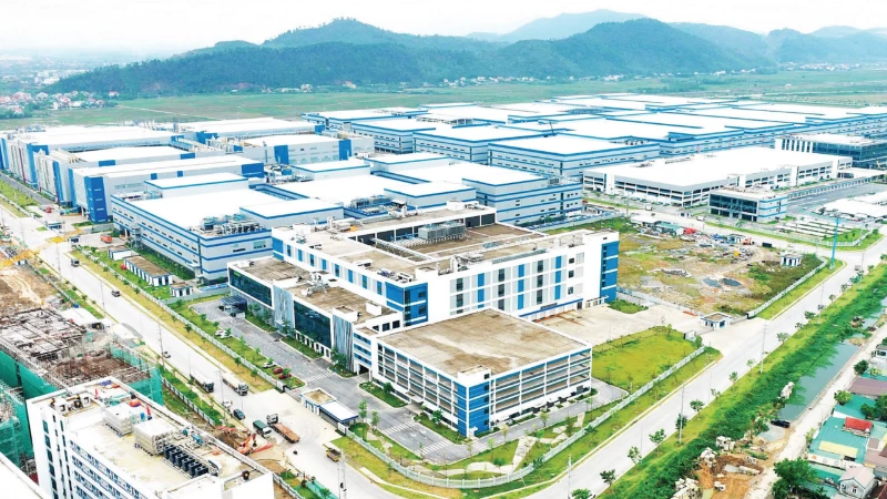 Một góc Khu công nghiệp VSIP Nghệ An.