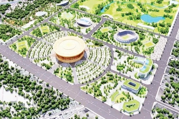 Phối cảnh dự án Khu đô thị thể thao Olympic.