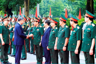 Đồng chí Tổng Bí thư Tô Lâm về dự khai giảng năm học 2024-2025 của Học viện Quốc phòng.