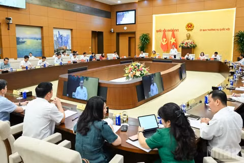 Quang cảnh hội nghị tại Nhà Quốc hội. (Ảnh: DUY LINH)