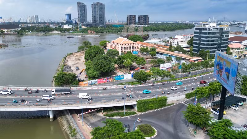 Dự án Công viên văn hóa Bến Nhà Rồng-Khánh Hội và cây xanh công cộng Bến Bạch Đằng. (Ảnh: Thế Anh)