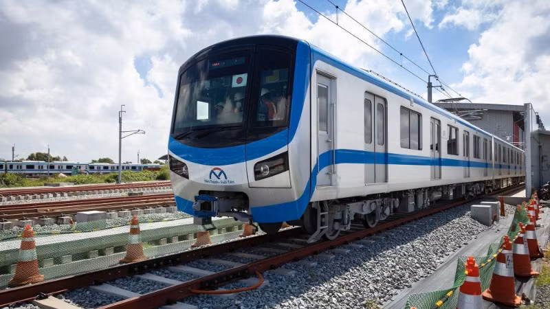Khu vực depot, tuyến Metro số 1 Bến Thành-Suối Tiên. (Ảnh: VÕ LÊ)