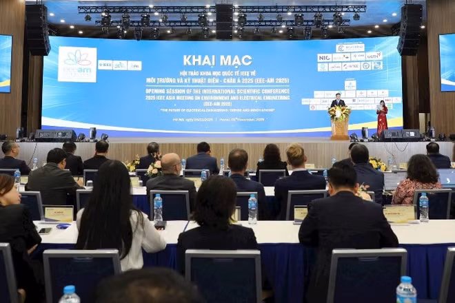 Toàn cảnh buổi khai mạc Hội thảo khoa học về Môi trường và Kỹ thuật châu Á 2025. 