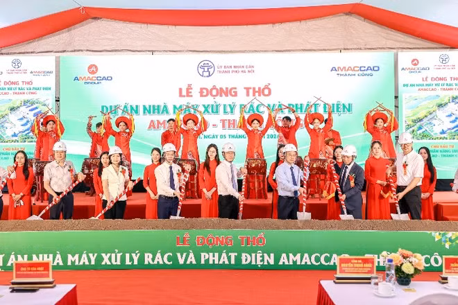 Lễ động thổ Dự án Nhà máy xử lý rác và phát điện AMACCAO-Thành Công.