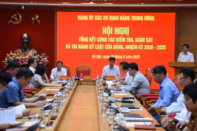 Đảng ủy các cơ quan Đảng Trung ương tổ chức hội nghị tổng kết công tác kiểm tra, giám sát và kỷ luật đảng nhiệm kỳ 2020-2025.