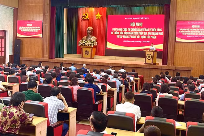 Quang cảnh Hội nghị phát động cuộc thi.