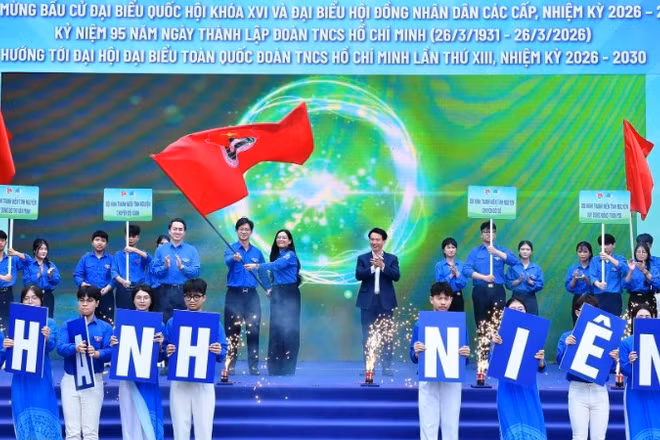 Tuổi trẻ Hải Phòng sôi nổi trong Lễ khởi động Tháng Thanh niên năm 2026.
