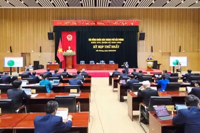 Ảnh minh họa: Kỳ họp thứ nhất Hội đồng nhân dân thành phố Hải Phòng khóa XVII, nhiệm kỳ 2026-2031.