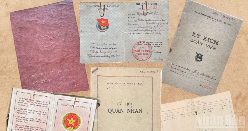 Những hiện vật của liệt sĩ Nguyễn Thế Tư (đang được lưu giữ tại Bảo tàng Nghệ An-Xô viết Nghệ Tĩnh). (Ảnh: Bảo tàng Nghệ An-Xô viết Nghệ Tĩnh)