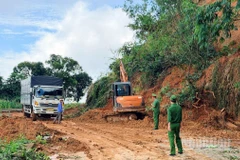 Các điểm sạt lở trên đèo Gia Bắc cơ bản được xử lý, Quốc lộ 28 giao thông trở lại bình thường.