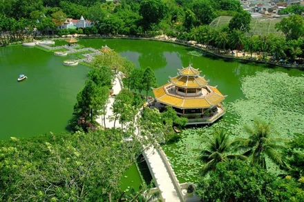 Khu đất công viên Đầm Sen. (Ảnh: CTV)