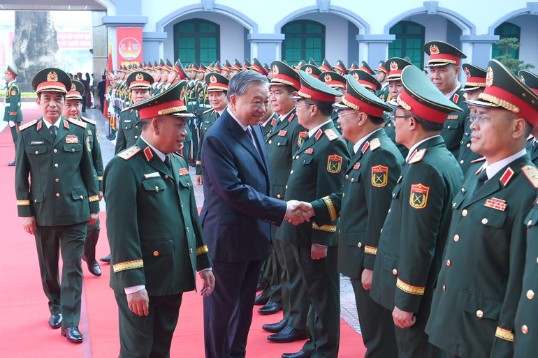 Tổng Bí thư Tô Lâm tới dự lễ kỷ niệm (Ảnh: ĐĂNG KHOA) a3-bnd-4055.jpg