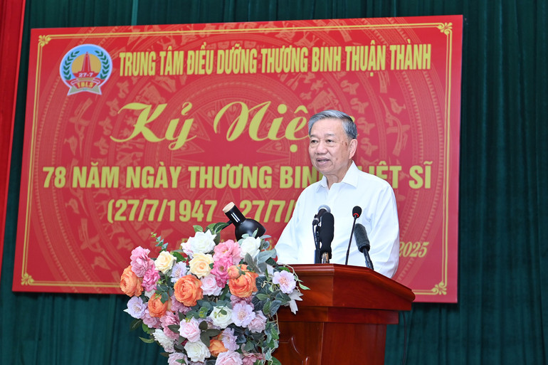 Tổng Bí thư Tô Lâm phát biểu tại buổi lễ. (Ảnh: ĐĂNG KHOA) a4-bnd-3714.jpg