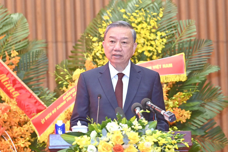 Tổng Bí thư Tô Lâm phát biểu chỉ đạo. (Ảnh ĐĂNG KHOA) a8-bnd-5274.jpg