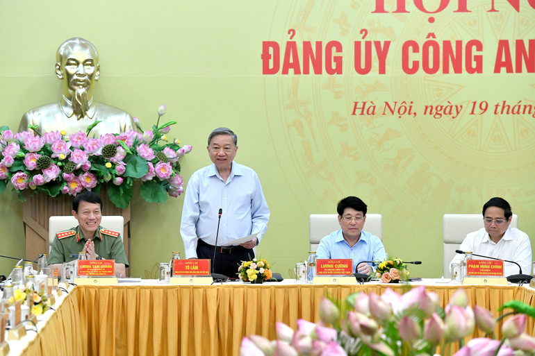Tổng Bí thư Tô Lâm phát biểu kết luận Hội nghị. (Ảnh: Đăng Khoa) a12-dsc-4270.jpg