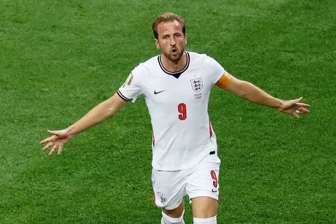 Harry Kane ăn mừng bàn thắng vào lưới Croatia. (Ảnh: FIFA)