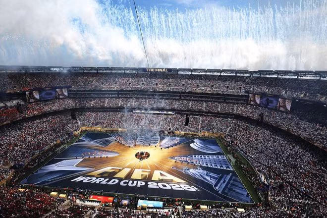 Sân vận động New York New Jersey với sức chứa 82.500 chỗ đã chật kín. (Ảnh: FIFA)