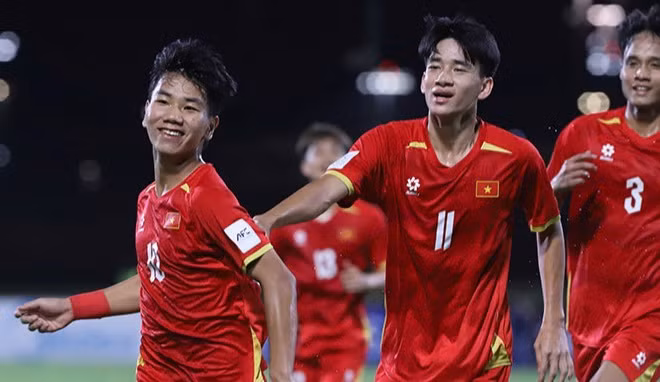 U17 Việt Nam lần đầu tiên dự U17 World Cup trong lịch sử. (Ảnh: VFF)