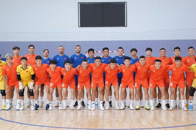 Lực lượng đội tuyển futsal Việt Nam hướng tới SEA Games 33. (Ảnh: VFF)
