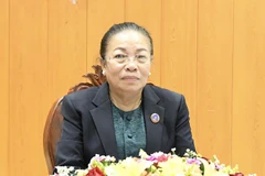 Bà Sounthon Xayachak, Bí thư Trung ương Đảng Nhân dân Cách mạng Lào, Phó Chủ tịch Quốc hội Lào. (Ảnh: Báo Pasaxon)