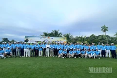 Các vận động viên tham dự giải golf Ambassador Cup 2025. (Ảnh: DUY TOÀN)