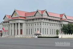 Tòa nhà Quốc hội Lào ở Thủ đô Vientiane. (Ảnh: DUY TOÀN)