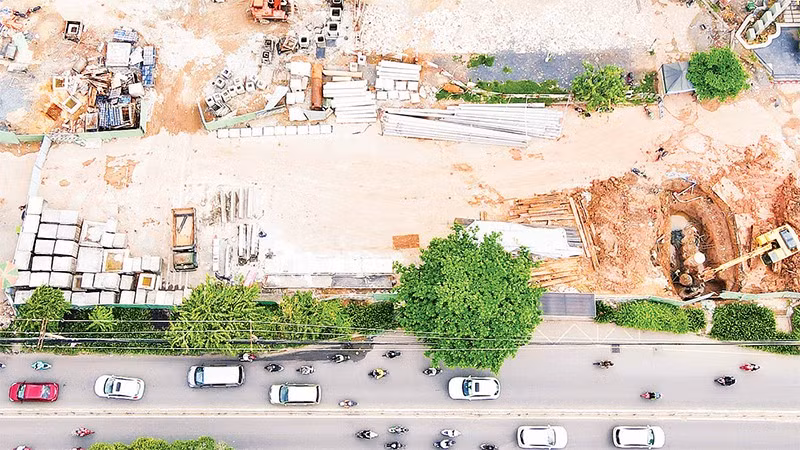 Mặt bằng tuyến Metro số 2 đã sẵn sàng cho thi công xây dựng vào cuối năm nay. (Ảnh THẾ ANH)