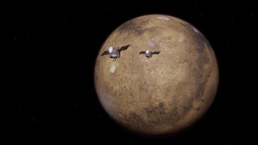 Tàu vũ trụ của Nasa đang tiến vào quỹ đạo Sao Hỏa. Ảnh công bố tháng 9/2024. (Ảnh: Tân hoa xã)