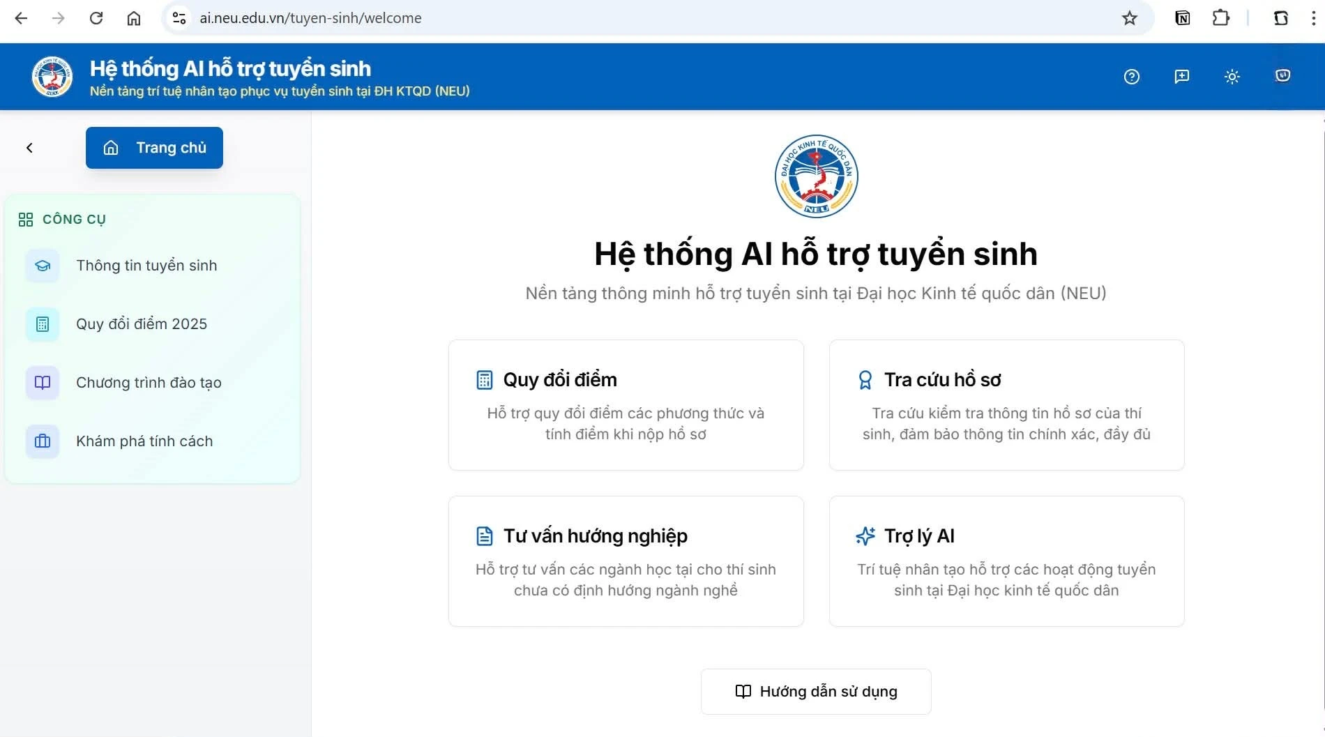 Đại học Kinh tế Quốc dân triển khai AI hỗ trợ tuyển sinh, tăng chỉ tiêu năm 2026