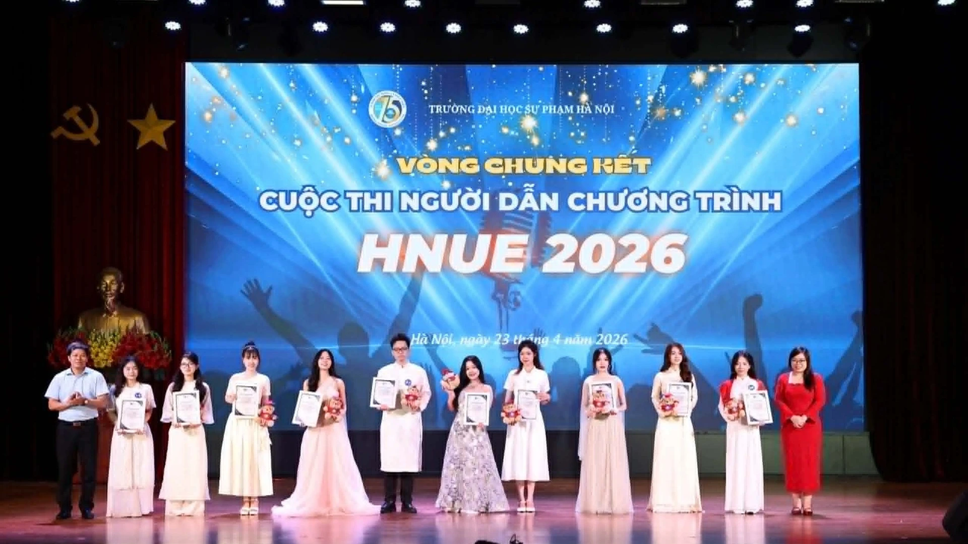 Chung kết cuộc thi Người dẫn chương trình HNUE 2026: Sân chơi bổ ích cho sinh viên Sư phạm