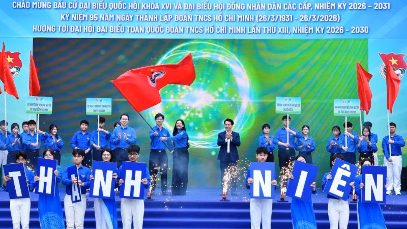 Tuổi trẻ Hải Phòng sôi nổi trong Lễ khởi động Tháng Thanh niên năm 2026.