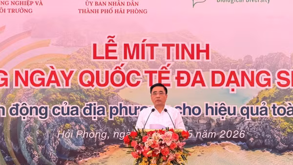 Thứ trưởng Nông nghiệp và Môi trường Nguyễn Quốc Trị phát biểu tại sự kiện. (Ảnh: TL)