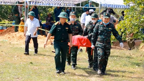 Các hài cốt liệt sĩ được đưa về Nghĩa trang Liệt sĩ Bình Thuận (xã Hồng Sơn, tỉnh Lâm Đồng) để quản lý và tổ chức an táng theo quy định.