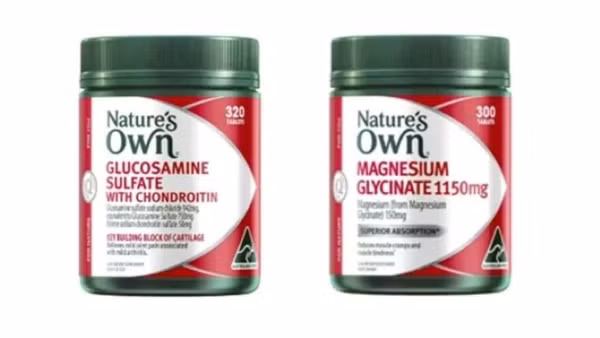 Hai sản phẩm thực phẩm chức năng phổ biến của Nature’s Own bị thu hồi. (Ảnh: TGA)