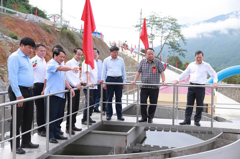 Hệ thống cấp nước suối Sửu đưa vào sử dụng phục vụ nước sinh hoạt cho khoảng 40 nghìn hộ dân trong khu vực. a212.jpg