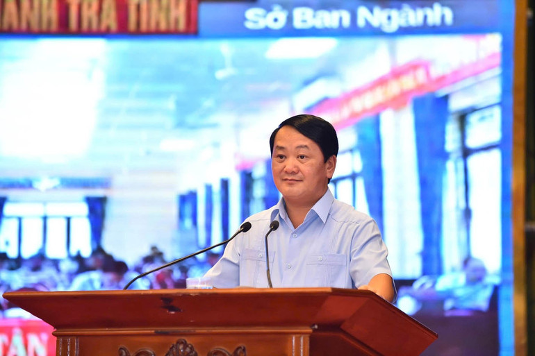 Bí thư Tỉnh ủy Tuyên Quang phát biểu tại hội nghị. a161.jpg