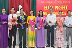 Ban Thường trực Ủy ban Mặt trận Tổ quốc Việt Nam phường Hương Trà nhiệm kỳ 2024-2029 ra mắt.