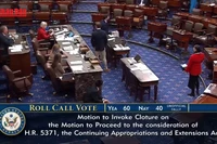 [Video] Thượng viện Mỹ thông qua dự luật chấm dứt chuỗi 40 ngày chính phủ đóng cửa 