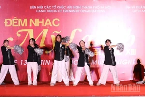 Một tiết mục văn nghệ được biểu diễn tại đêm nhạc.