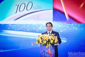 Thủ tướng Chính phủ Phạm Minh Chính phát biểu tại Lễ Trao giải Báo chí Quốc gia lần thứ XIX năm 2024.