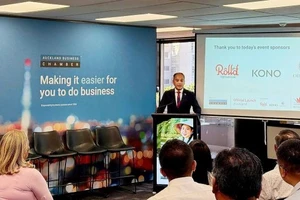 Đại sứ Phan Minh Giang phát biểu tại Lễ khai trương Hội đồng Kinh doanh New Zealand-Việt Nam.